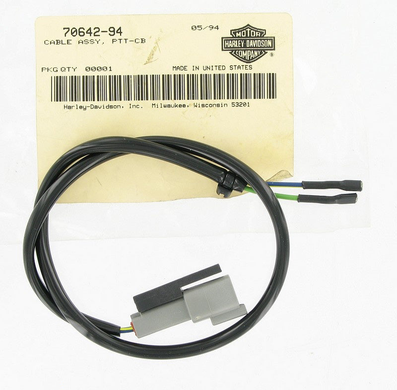 New OEM Genuine Harley-Davidson Cable Assembly Ptt C.B, 70642-94
