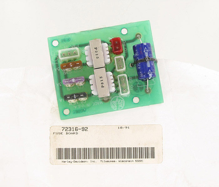 New OEM Genuine Harley-Davidson Fuse Board, 72316-92