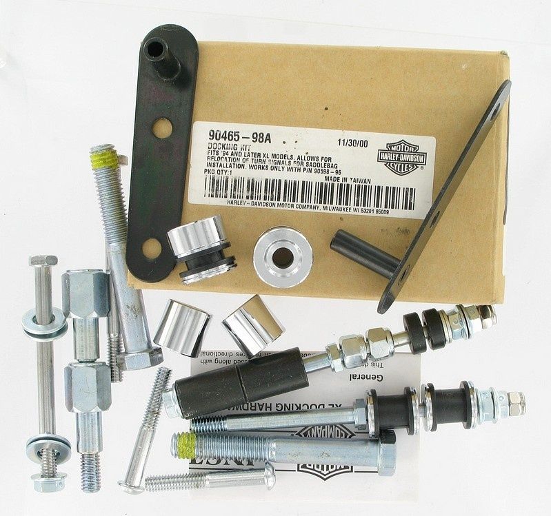 New OEM Genuine Harley-Davidson Docking Hardware Kit For Detachable Racks & Side Plates, 90465-98A