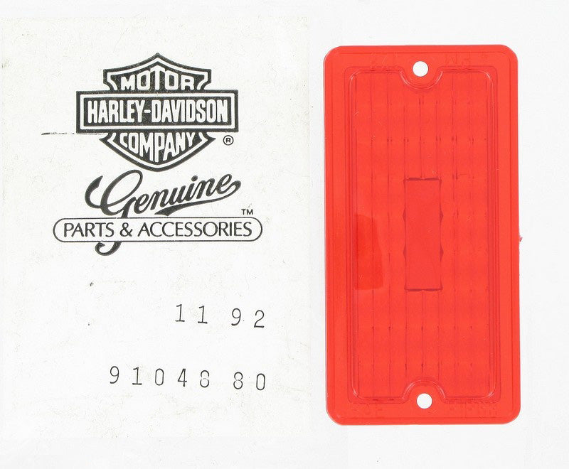 New OEM Genuine Harley-Davidson Lens Rectangular, 91048-80