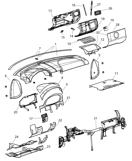 Panel Instrument Lower