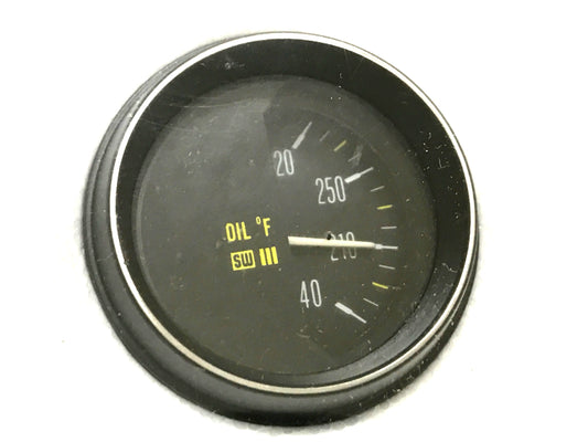 New OEM 1974-1978 Lamborghini Countach LP400 Stewart Warner Oil Temp Gauge, Part # 006010897