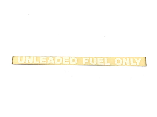 New OEM 1974-1989 Lamborghini Countach UNLEADED FUEL ONLY decal 70mm x 5mm