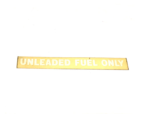 New OEM 1974-1989 Lamborghini Countach UNLEADED FUEL ONLY decal 100mm x 15mm