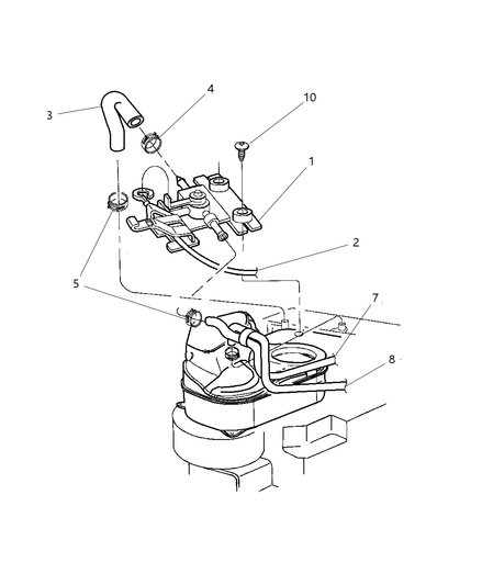 Hose Heater Core To Engine