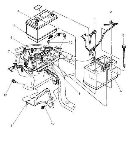Bracket Battery Tray