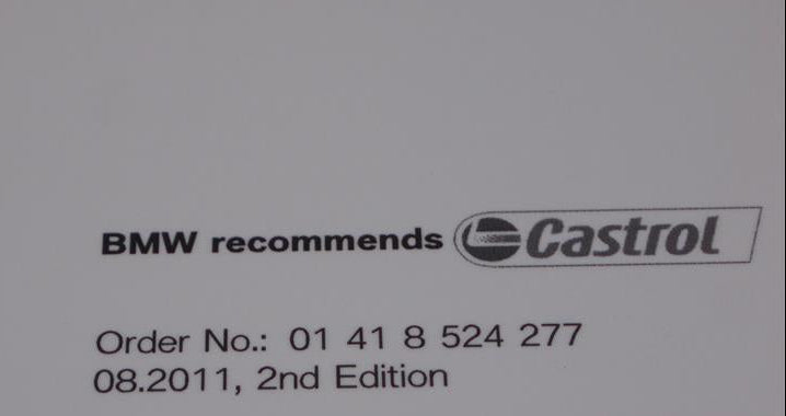 BMW Motorrad Factory Original, Owner'S Handbook - Part # 01418524277