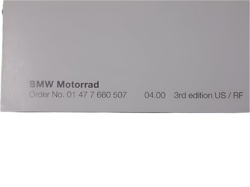 BMW Motorrad Factory Original, Owner'S Handbook K1200Lt - Part # 01477660507