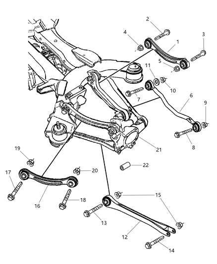 New 2004-2008 Fits Chrysler Pacifica Link - Part # 4743311AA