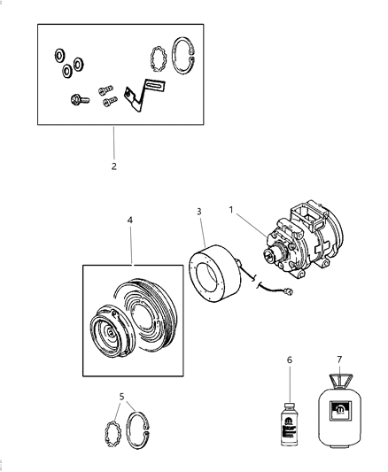 Clutch Overhaul Kit A/C Compressor