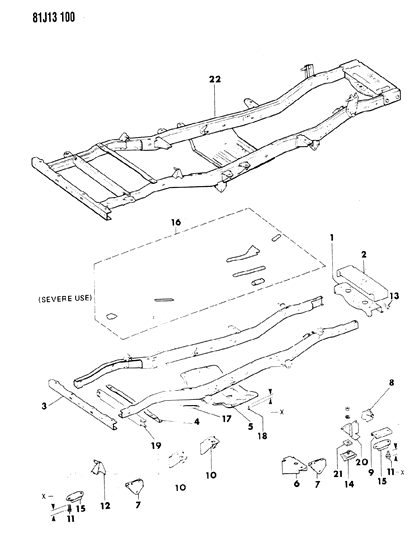 New 1984-1991 Fits Chrysler Wagoneer Bumper - Part # J5355483