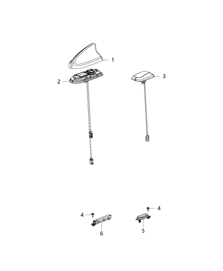 Antenna Base Cable And Bracket