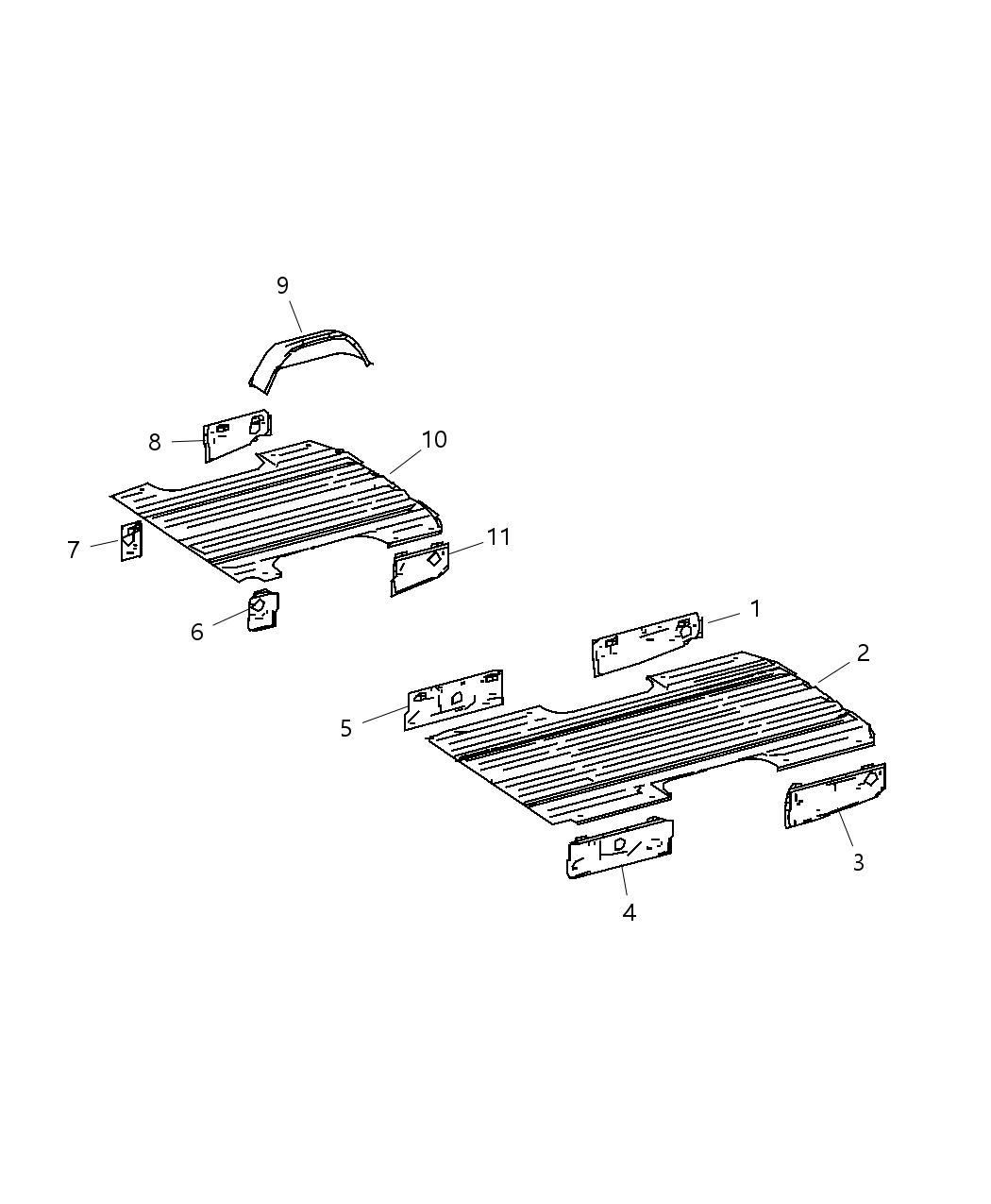 Pan Rear Floor