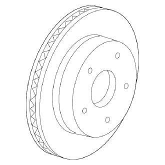 New OEM Front Disc Brake Rotor Fits, 2009-2011 Dodge Nitro - Part # 4779599AB