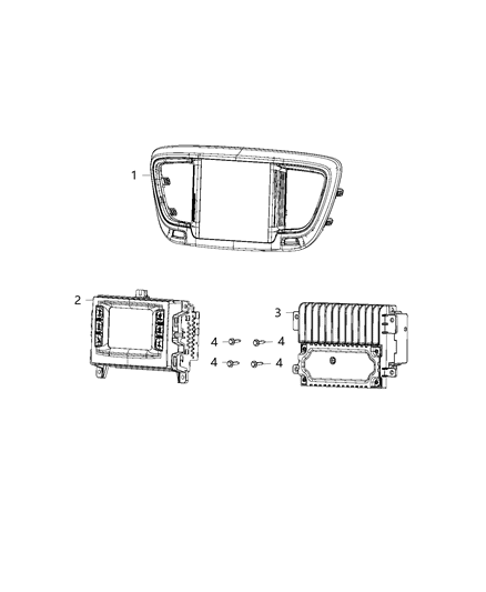 New 2017 Fits Chrysler Pacifica Radio-Multi Media - Part # 68232023AF
