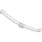 New 2016-2018 Fits Chrysler 3500, 4500, 5500 Rear Leaf Spring - Part # 68280127AA