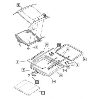 New OEM Sunroof Cover Fits, 2000-2001 Plymouth Neon - Part # 5008583AA