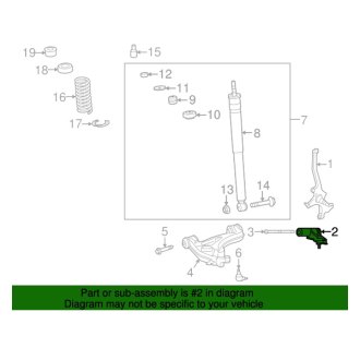 New OEM Front Left Upper Suspension Control Arm Fits, 2004-2008 Chrysler Crossfire - Part # 5101056AA