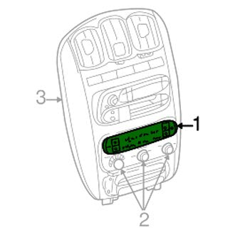 New OEM Front HVAC Temperature Control Panel Fits, 2004 Chrysler Town and Country - Part # 5127376AA