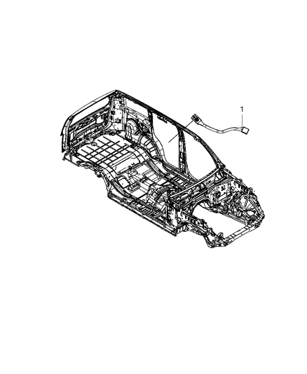 New 2008-2012 Fits Chrysler Liberty Harness-Sunroof - Part # 68025557AC