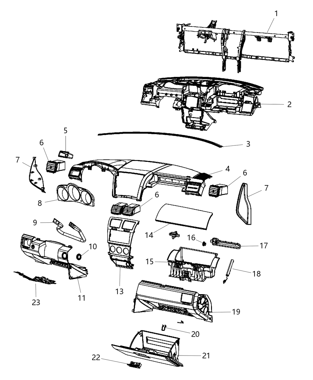 Latch Glovebox Door