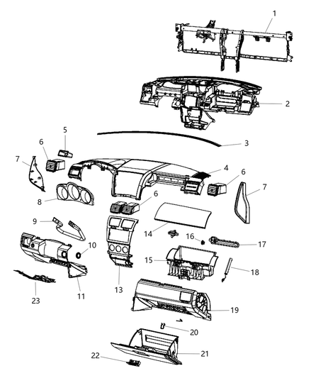 Latch Glovebox Door