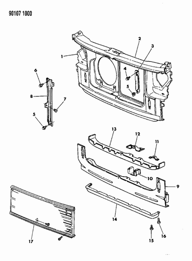 Grille, Radiator