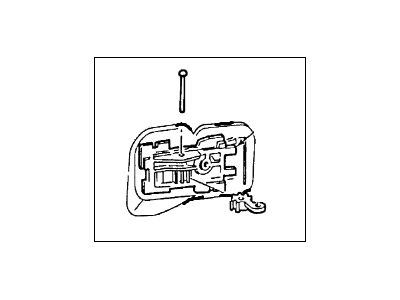 Control And Link Asy. (Front Door Latch Remote) And 21819