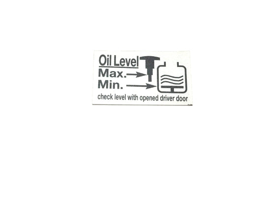 New OEM 2004-2008 Lamborghini Gallardo - Murcielago Engine Oil Level Decal