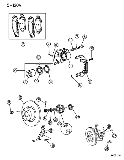 Shoe And Lining Package, Front Disc Brake