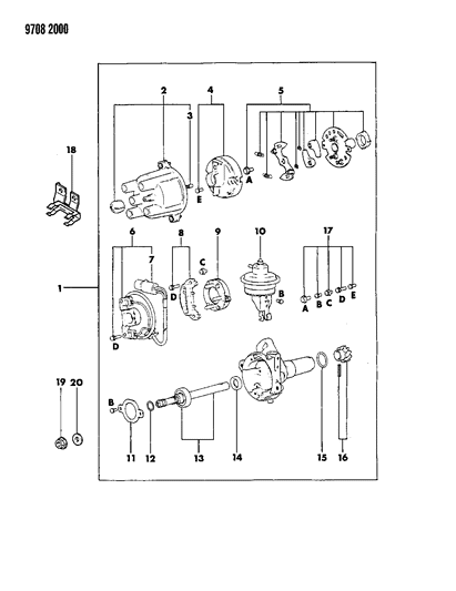 Mitsubishi: Genuine OEM Factory Original, Governor Set  - Part #  MD611368