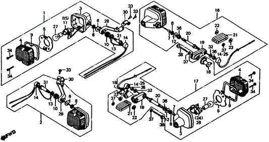 Bracket, L. Fr. Turn Signal