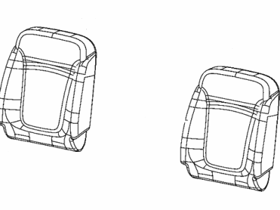 New 2016-2017 Fits Chrysler Renegade Front Seat Back Cover - Part # 6DC90PXRAA