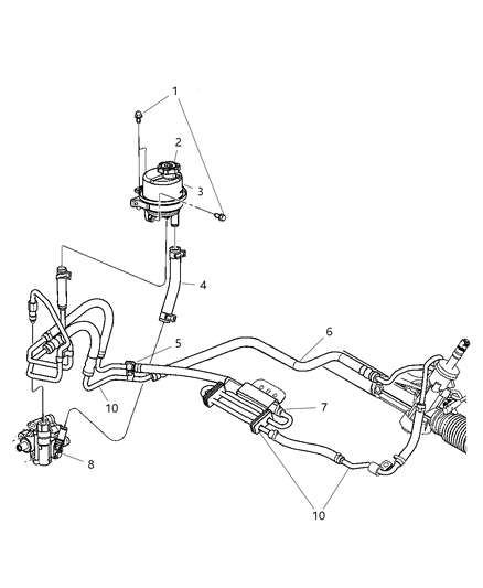 New 2004 Fits Chrysler Pacifica Cooler-Power Steering - Part # 4743902AB