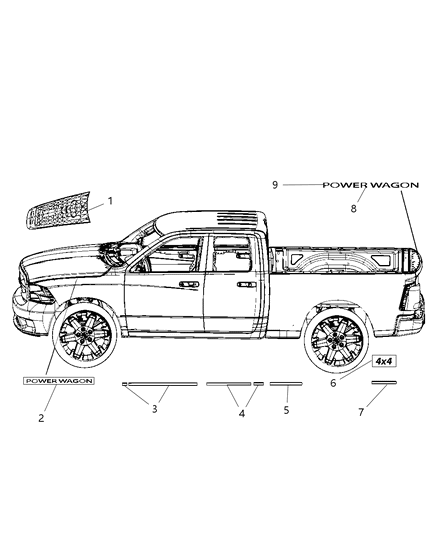 Decal Power Wagon