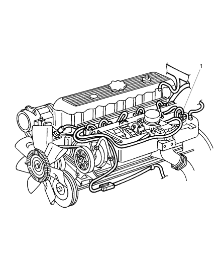 New 2004 Fits Chrysler Liberty Wiring-Engine - Part # 56044506AF