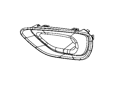 New 2014-2016 Fits Chrysler Grand Cherokee Bezel-Fog Lamp - Part # 5RK90LS1AA
