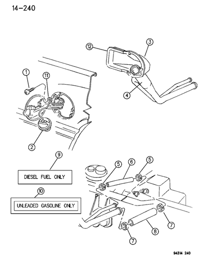 Tube, Upper Fuel Filler