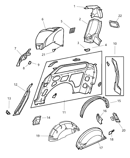Plug Quarter Trim Panel