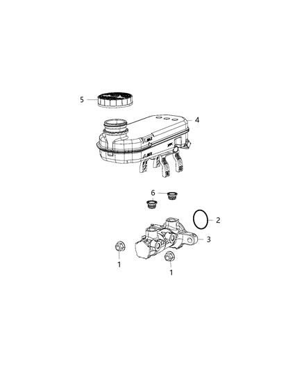Reservoir Brake Master Cylinder