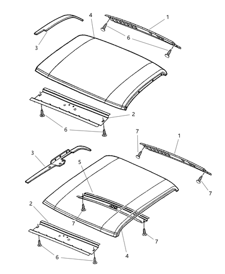 Header Roof Rear