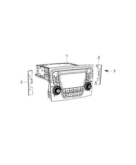 New 2015-2016 Fits Chrysler ProMaster City Radio-Multi Media - Part # 5YZ77LXHAA