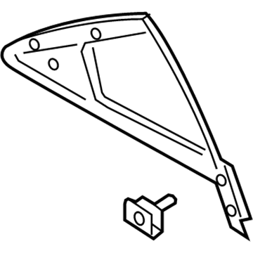 Glass - Door Vent Window - Fixed