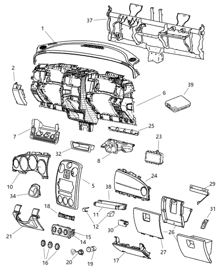 Bezel Instrument Panel