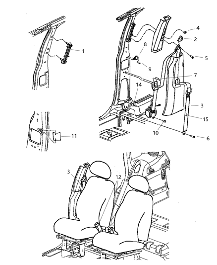 Seat Belt Front Inner