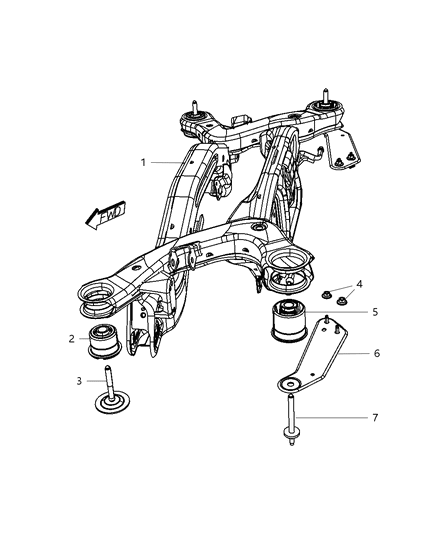 Bracket Rear Suspension Crossmember