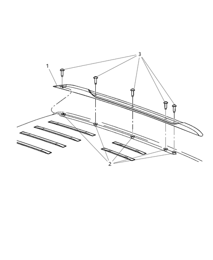 New 2017 Fits Chrysler Grand Cherokee Rail-Roof - Part # 68311294AA