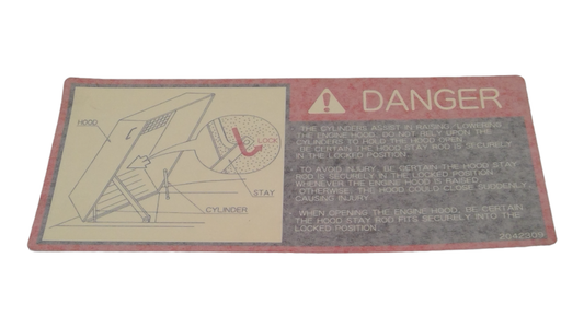 New OEM Genuine John Deere Label, Part # 2042309