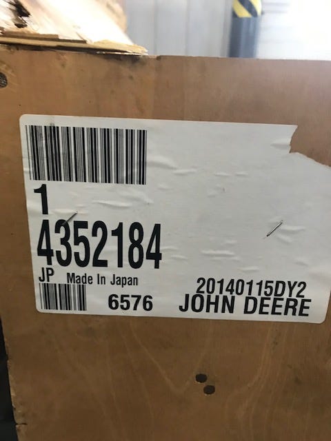 New OEM Genuine John Deere Radiator, Part # 4352184