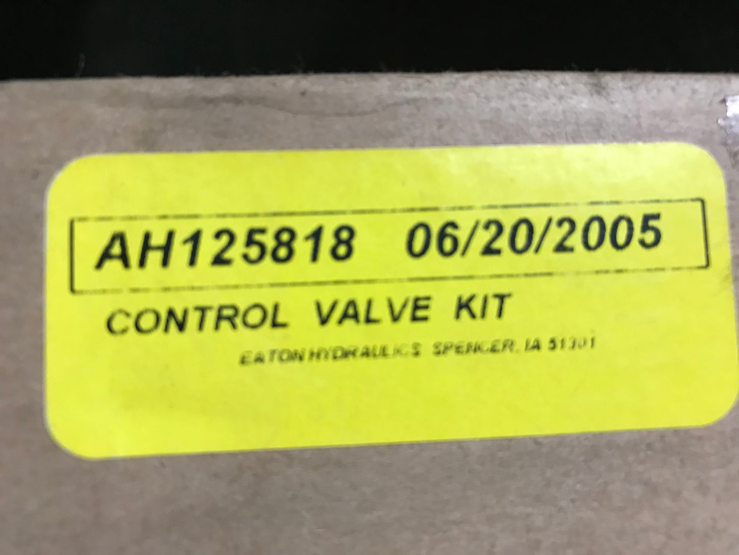 New OEM Genuine John Deere Pump Control Valve Kit, Part # AH125818